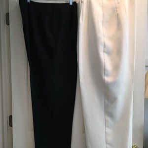 Size 18 ivory dress pants & Black dress pants